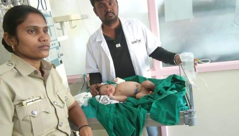 Police Constable Breastfeeding Orphan Baby in Bengaluru