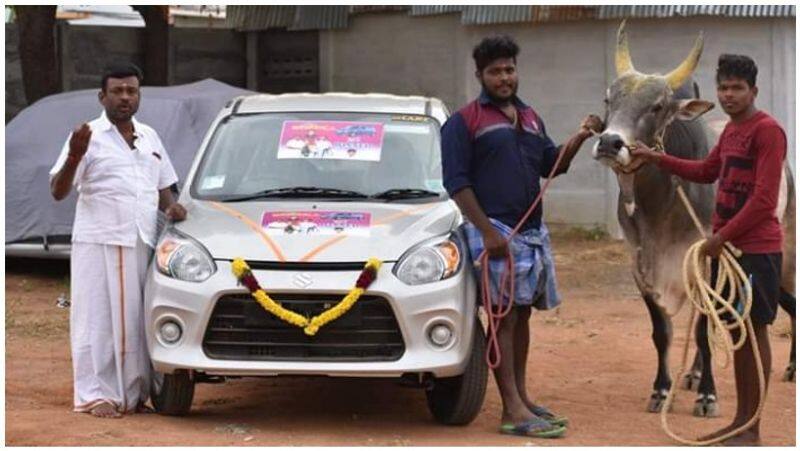 viralimalai jallikattu considered as guinness record and car gifted to winner