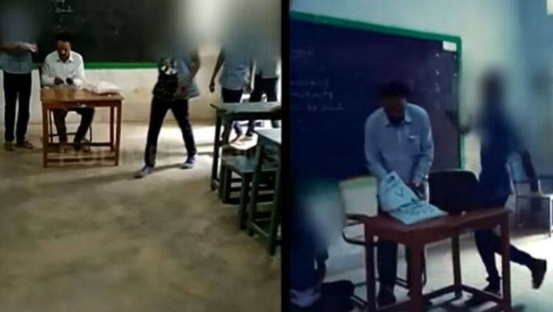 school racking teacher...6 students suspended