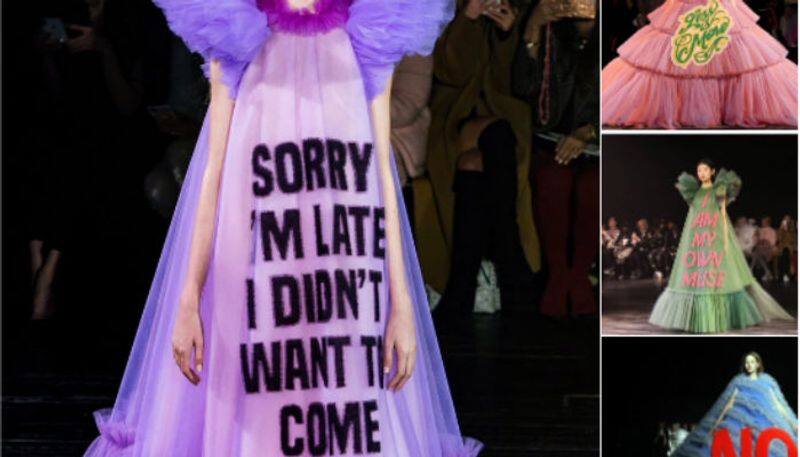 gowns which has funny and rude statements on it