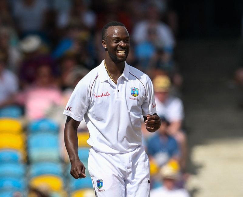 Blown away in Barbados: Kemar Roach destroys England for 77 on 18-wicket day