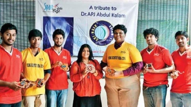 Indian students launched smallest satellite Kalamsat from ISRO