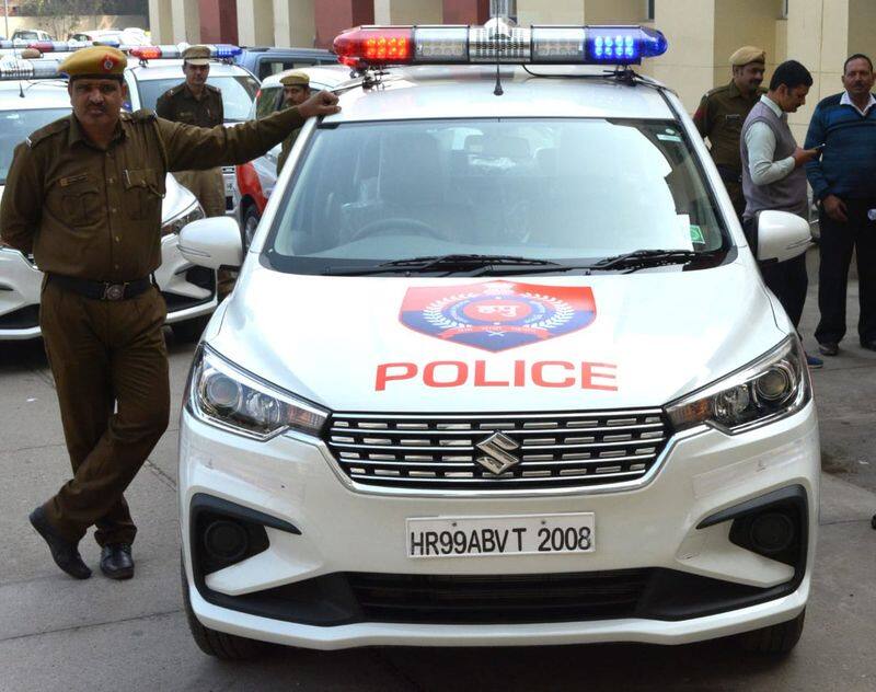 Gurugram police using new Maruti ertiga car for patrolling