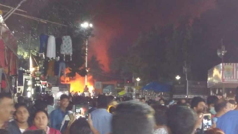 fire accident in nampally exhibition ground