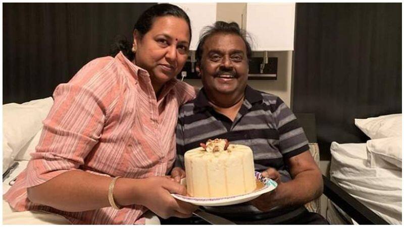 vijayakanth with premalatha wedding anniversary