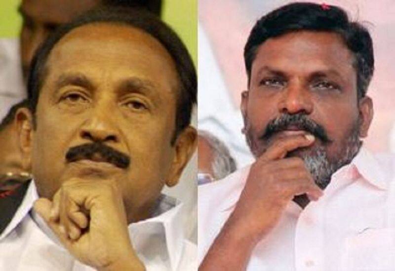 vaiko and thiruma out from dmk allaince