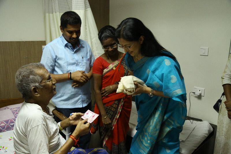 actress gowthami vist the cancer hospital