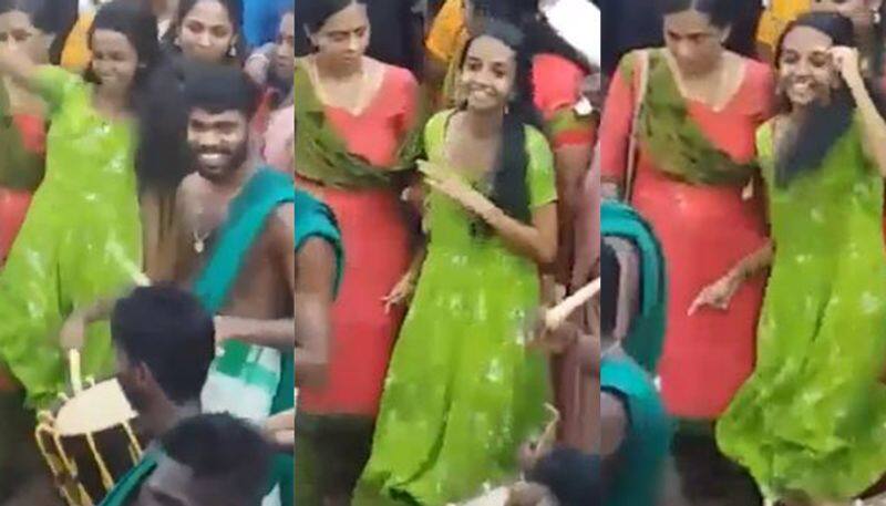 parvathy is the viral girl at temple festival
