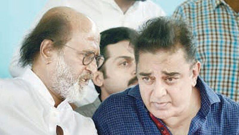 Rajinikanth Kamal Haasan keep stirring Tamil Nadu's political pot