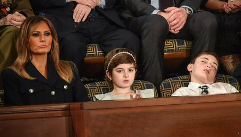 Boy named Trump who fell asleep during State of the Union hailed a hero