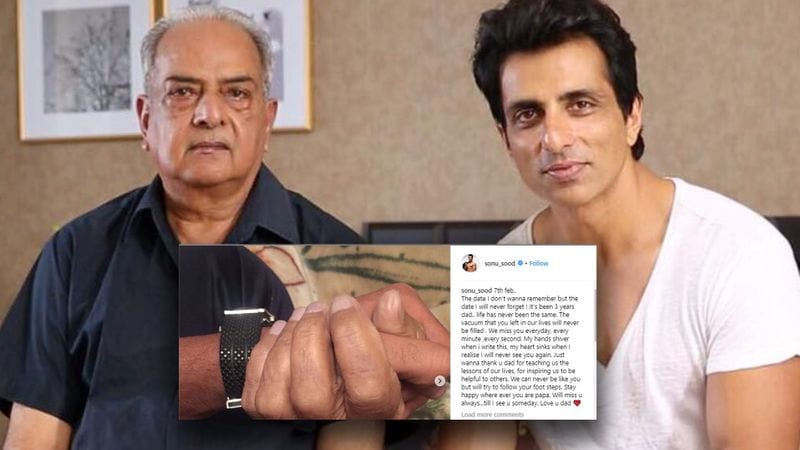 sonu sood write emotional post for his father on his death anniversary