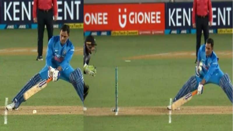dhonis smart act save him in second t20 against australia