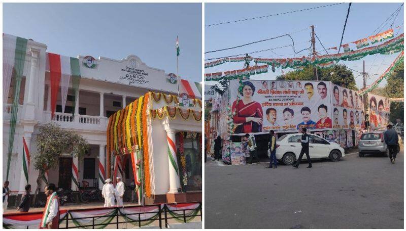 Priyanka Gandhi coming for congress rally in Lucknow, Priyanka  posters, t-shirts seen in the city ahead of rally