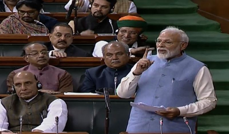 Last Lok Sabha speech before 2019 polls, Prime Minister Narendra Modi takes dig at Rahul Gandhi