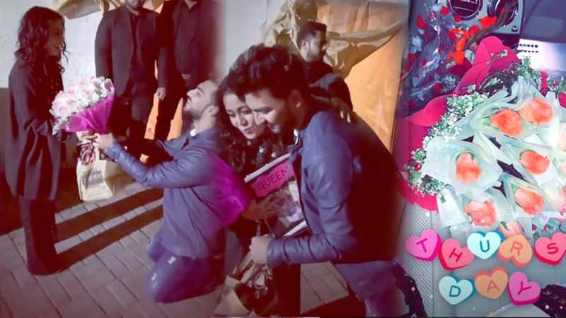 valentine day: neha kakkar got one proposal from her fan on back stage