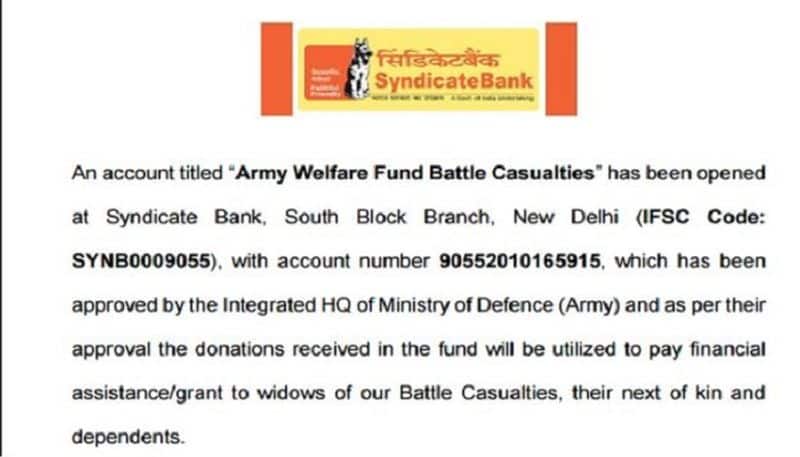 Donate Rs. 1 to Indian Army Welfare Fund