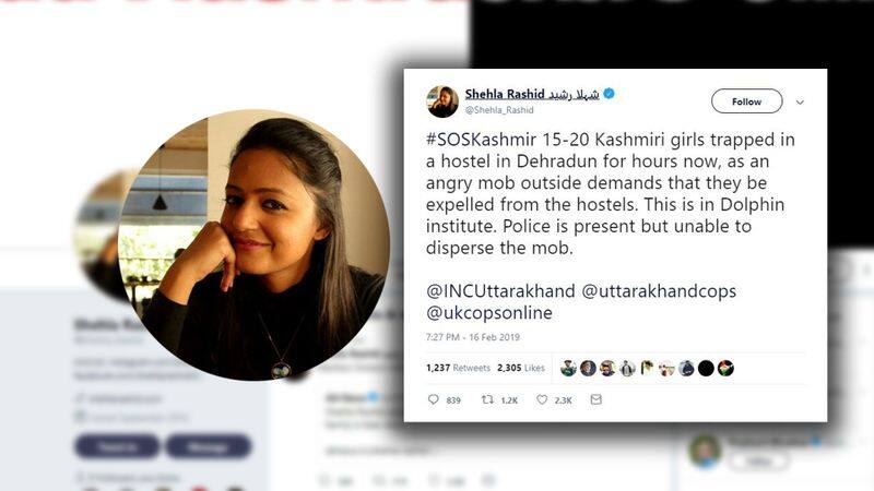 Shehla Rashid spreading lies, Uttarakhand Police quashes rumours of Kashmiri students harassed