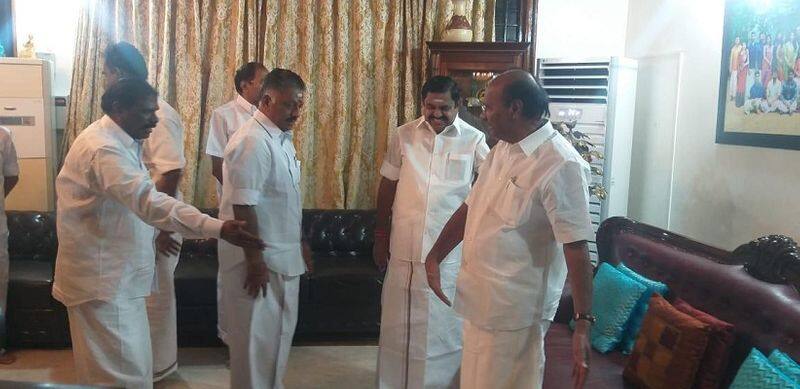 ramadoss gave party to  cm and dy cm