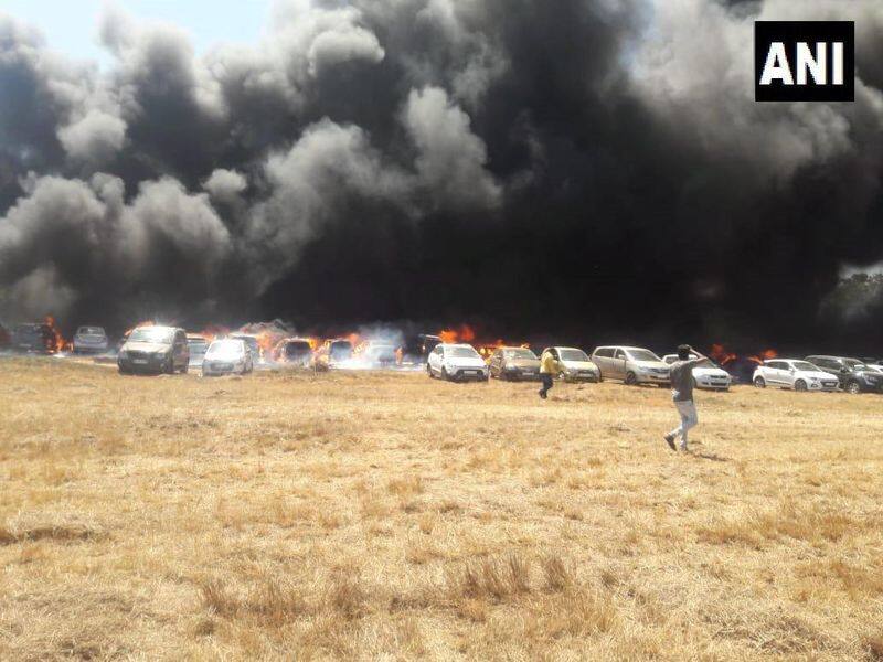 200  Vehicles On Fire Near Bengaluru Air Show, Cigarette Could Be Cause
