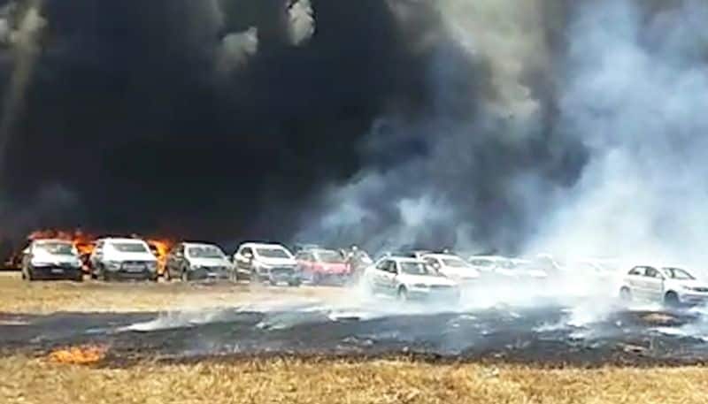 Fire at Aero India parking lot nearly 300 car Burnt how to claim insurance here is the details