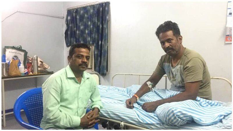 villain actor sampath raj met with accident
