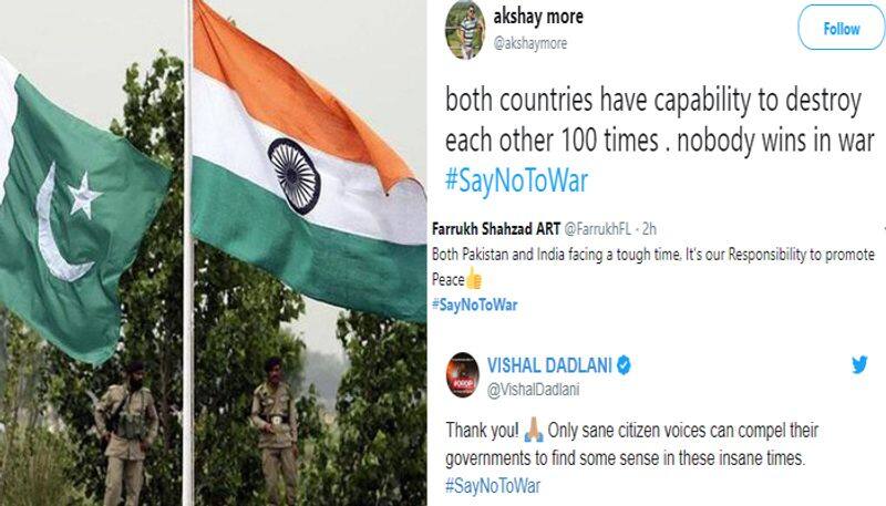 say no to war campaign in india and pakistan