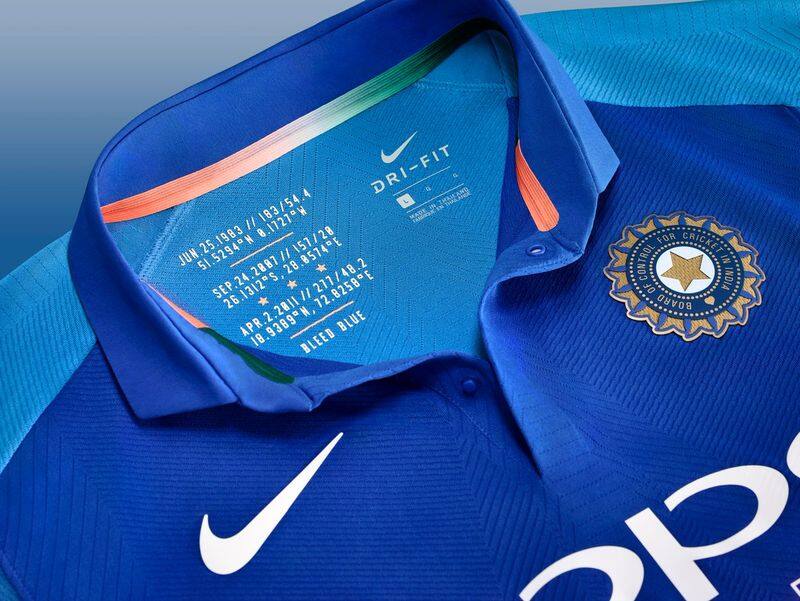 team indias new jersey introduced ahead of odi world cup
