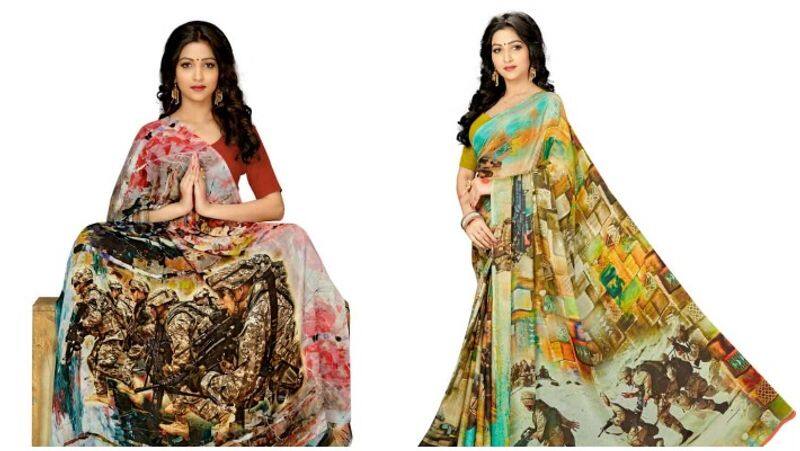 a textile mill in Gujrat's Surat manufactured a batch of sarees where they printed images of CRPF jawans