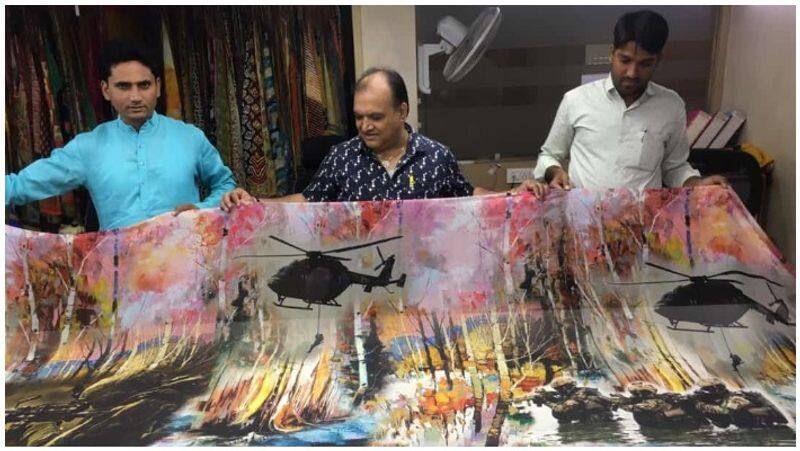 a textile mill in Gujrat's Surat manufactured a batch of sarees where they printed images of CRPF jawans