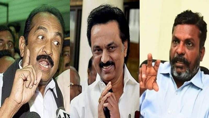 mdmk vck and left parties quit from dmk allaince