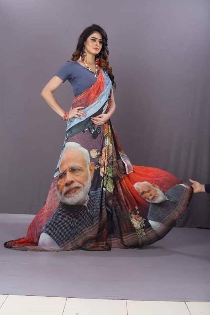 Modi Yogi in sarees .. 2 lakh sarees ready .. BJP has planned to attract women.