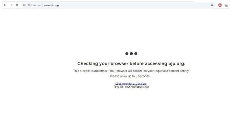 bjp website hacked by hackers