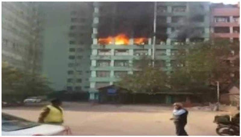 Fire breaks out on 5th floor of Pandit Deen Dayal Antyodaya Bhawan, CGO Complex