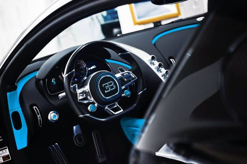 World most expensive car bugatti chiron black unveiled Geneva motor show