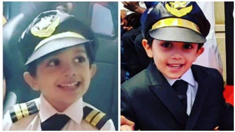 ajith son aadvik kumar pilot look picture goes to viral