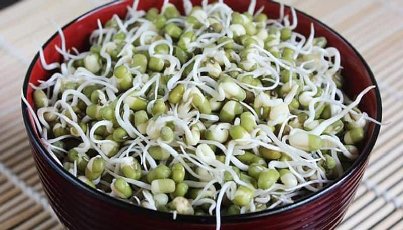 health benefits eating sprouted green gram