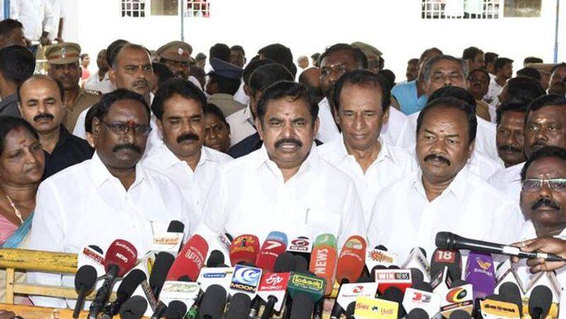 The Palanisamy rule is the only victory in 8 constituencies