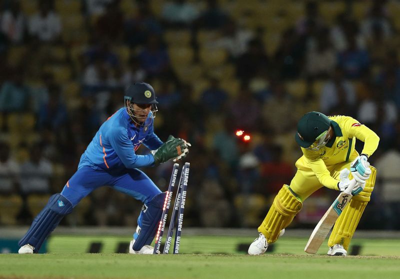 dhoni lightening fast stumpings video