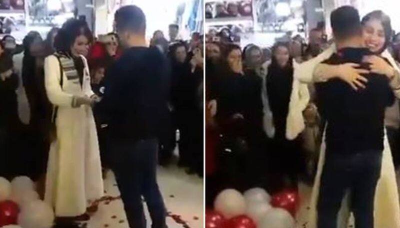 couple arrested for marriage proposal in public in iran