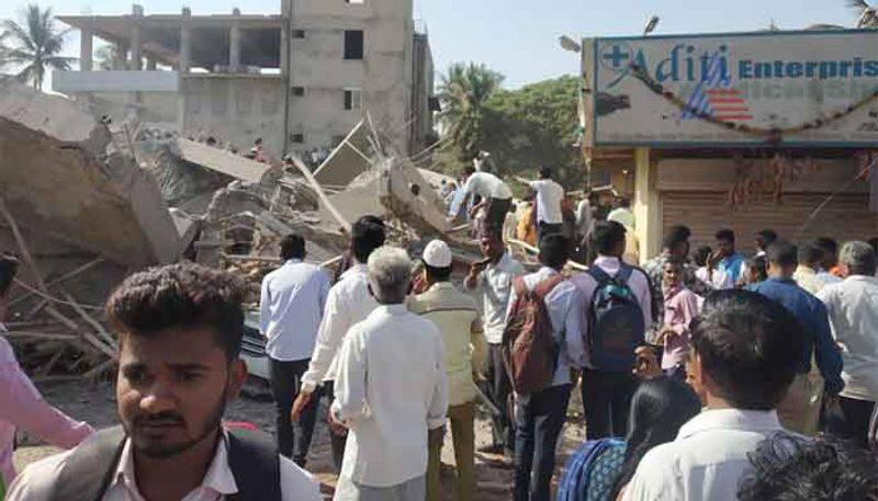 Several injured After building collapse in Dharwad