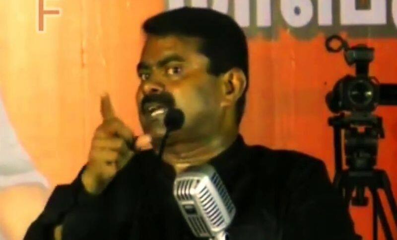 seeman write in Tamil without mistake? Speech attacked by Seeman