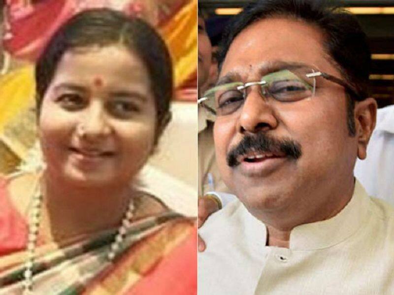 ttv dinakaran wife is the theni candidate