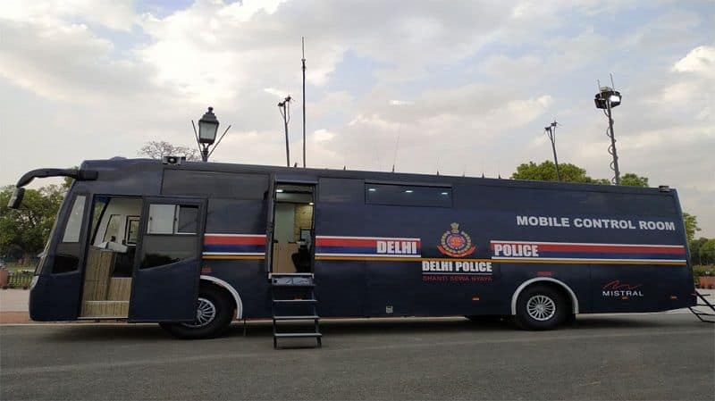 Delhi police get latest technology based mobile surveillance van with powerful CCTV camera