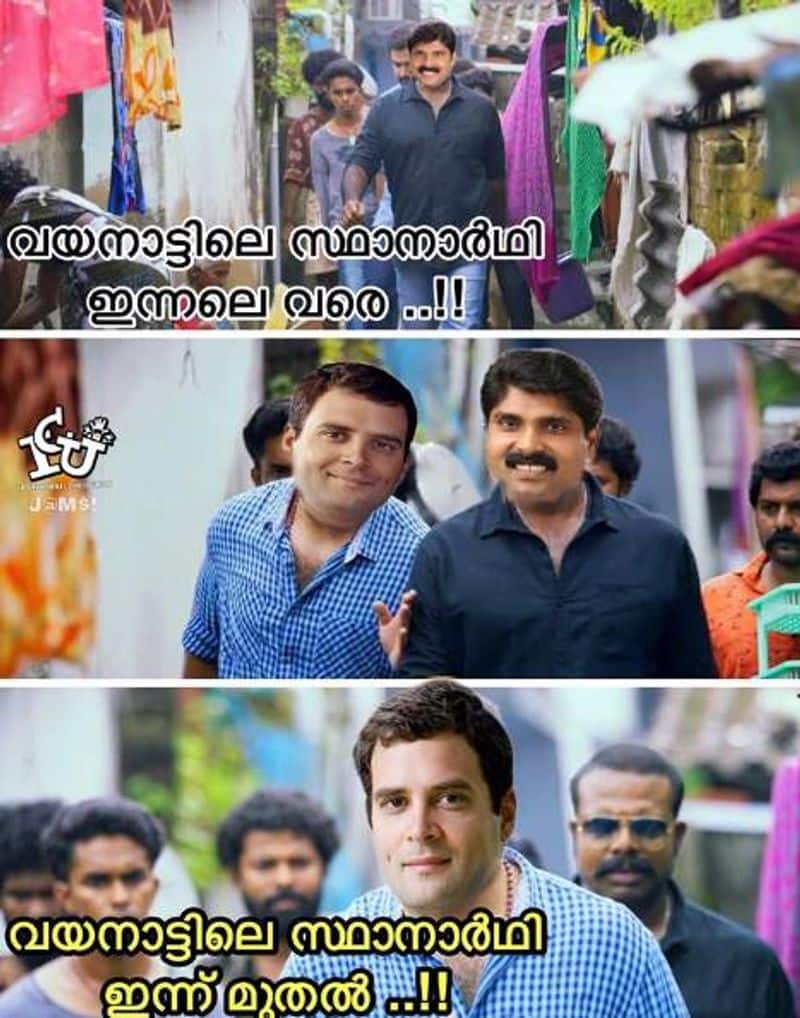 Trolls about candidature of rahul gandhi in wayanad