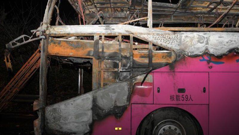 china bus fire...kills 26