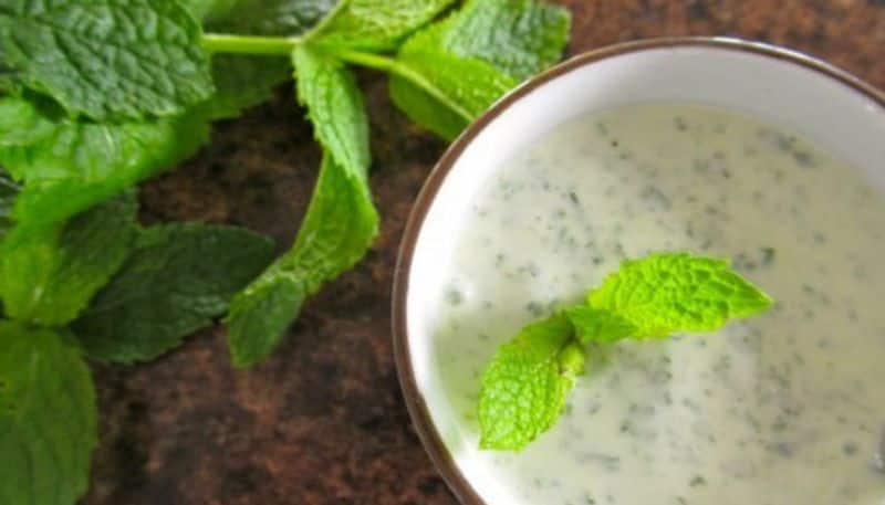 mint face mask for skin glow during hot season