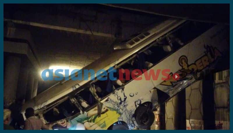 ksrtc scania bus accident in tamilnadu tirupur