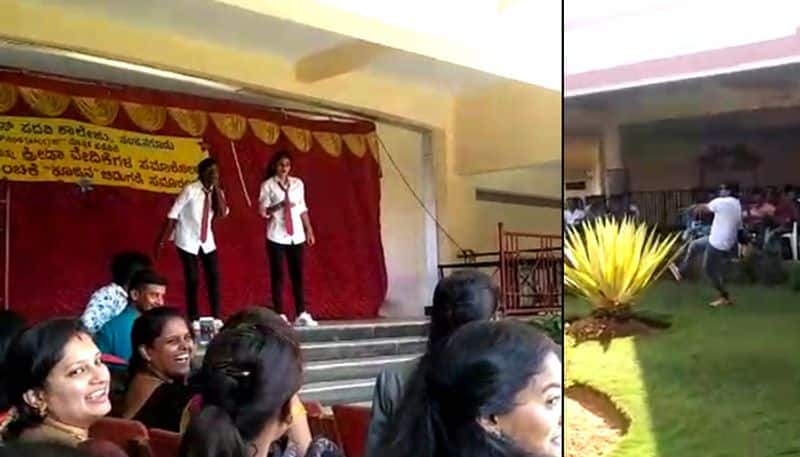 Nikhil Elliddiyappa JSS college students dance Kumaraswamy troll