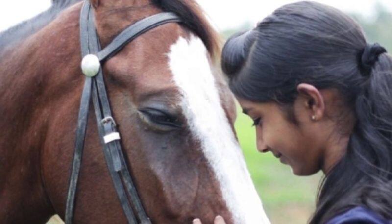 Class 10 girl rides a horse to exam hall