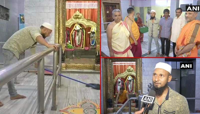 Ram Navami: Saddam Hussein keeps temple clean in Bengaluru